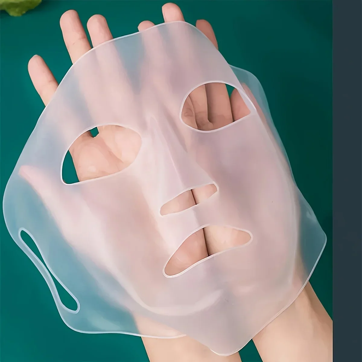 1pcs Silicone Facial Mask Moisturizing Mask Cover Anti-evaporation Beauty Facial Tool Reusable Mask Fixing Cover - Image 5